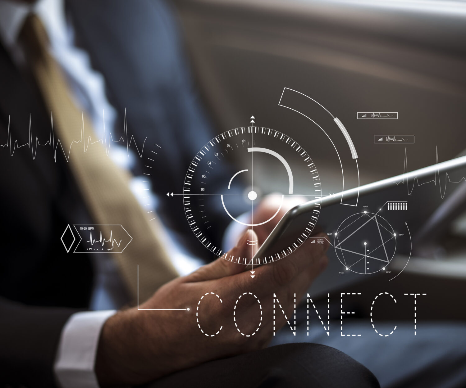 Connect overlay word young people